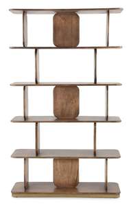 ชั้นวางหนังสือไม้จริงสไตล์อินดัสเทรียลแบบพกพาสำหรับห้องนั่งเล่น พร้อมขนาดที่ปรับแต่งได้ โครงสร้างแข็งแรงเป็นมิตรกับสิ่งแวดล้อม - Product Image 2