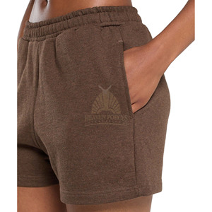 Shorts décontractés pour femmes, très doux, confortables, respirants, écologiques, taille haute, 100% coton molletonné, vente chaude - Product Image 4