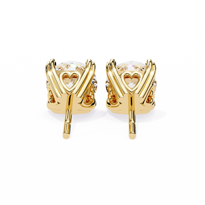 Pendientes de Diamantes Cultivados en Laboratorio con Corte Redondo Único, E VS 1ct Cada Uno, Oro de 18K, Certificados por IGI, para Regalo, Fiesta y Aniversario - Product Image 6