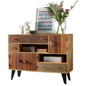 Armoire de rangement modulaire en bois faite à la main pour salon, style européen, écologique, durable - Product Image 2