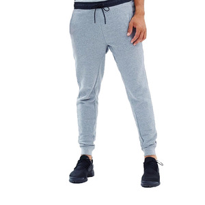 Pantalon de survêtement gris pour homme, taille élastique avec cordon de serrage, décontracté, avec poches latérales, en coton mi-lourd, idéal pour l'automne - Product Image 4