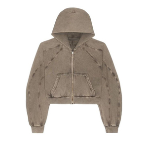 Nouveau sweat à capuche zippé Y2K de luxe pour homme, 460 g/m², molleton 100 % coton épais, coupe ample, respirant, coupe-vent, streetwear personnalisé - Product Image 3