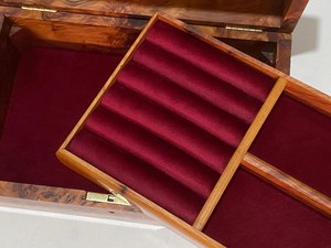 Unique Design Wooden Jewelry Box for Home <b>Dressing</b> <b>Table</b> <b>Decor</b> for Jewelry Ring Earrings Pendant Necklace Storage case Organizer - Product Image 6