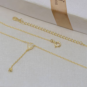 Collier en jade semi-fini fait main avec perles, chaîne goutte d'eau en argent S925, tendance, 3276, accessoire lâche - Product Image 4