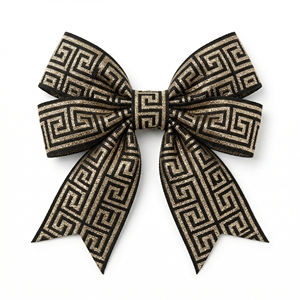 Supplier 50mm Gold Black Jacquard Decorative <b>Ribbon</b> Pattern Woven Trim for Curtain Upholstery Bags Apparel Craft Wholesale - Product Image 2