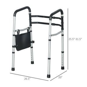 Adjustable Height Toilet Safety Rails Bathroom Safety Equipment Walking Aid and Grab Bar - Product Image 2