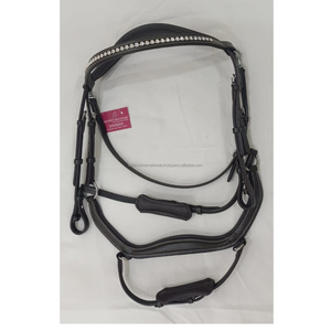 Confort de cheval de Super qualité et bride de cheval anatomique décorative fantaisie avec couvre-chef et bandeau de nez rembourrés doux - Product Image 2