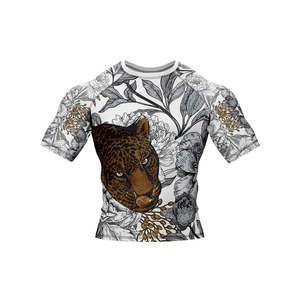 Lightweight Sublimation Print Full <b>Sleeve</b> Rash Guard Custom Logo Quick Dry Breathable Unisex Sports Rash Guard for Running - Product Image 3