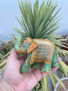 Hand Carved Jade <b>Elephant</b> Statue One of a Kind Lucky Gemstone <b>Decor</b> OEM ODM Wholesale Feng Shui REIKI - Product Image 4