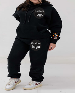 Survêtements en molleton épais de qualité supérieure avec strass pour l'hiver, style streetwear en tissu éponge pour jeunes femmes, personnalisables - Product Image 6