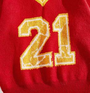 Suéter de punto con diseño gráfico transpirable, jersey de manga larga con cuello redondo, holgado, suave, cálido para otoño e invierno para mujer - Product Image 3