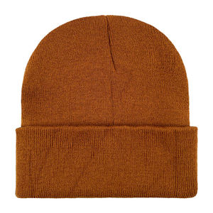 Factory Price Commuter Knit <b>Hat</b> with Fold Over Knit <b>Cap</b> Design for Everyday Winter Collections - Product Image 1