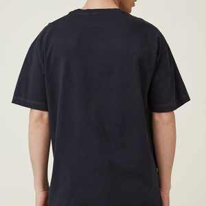 Camiseta de Manga Corta para Hombre, Talla Grande, Color Sólido, Cuello Redondo, Informal, de Algodón Jersey, Transpirable, Diseño Liso - Product Image 5