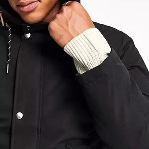 Parka Homme Décontractée Grande Taille à Capuche Imperméable Respirante en Nylon Tissé Écologique Épaisseur Standard 300g Ultime - Product Image 4