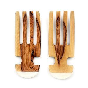 Utensilio de Madera para Mezclar Ensaladas para Amantes de la Comida Saludable, Elegante Batidor Manual de Madera para Servir Ensaladas en la Mesa - Product Image 2