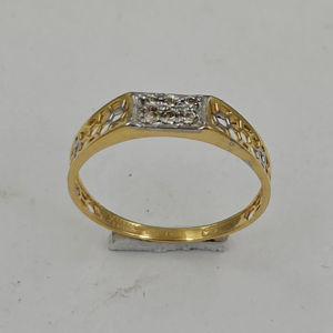 Anillo de Diamantes Naturales de Lujo de 14K y 0.14Ct para Hombre, Certificado por IGI, Diseño Sofisticado, Ideal para Aniversario de Bodas - Product Image 2
