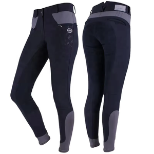 Pantalones de equitación premium con parche de silicona en la rodilla, cómodos pantalones ecuestres |   Logotipo Personalizado, Fabricación OEM/ODM, Suministro de Fábrica, Alta Calidad - Product Image 2