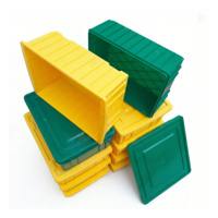Caisse et boîte de rangement OEM personnalisées, écologiques, empilables, ventilées et à structure solide pour le stockage des stocks