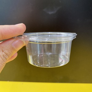 2026 New Design Disposable to Go Sauce Container PET Plastic Sauce Cups 2oz with Hinged Lid Restaurant Takeaway Best Price - Product Image 5