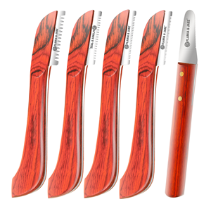 Peine para Mascotas Flamia & Jabz SK-21-Naranja de Acero Inoxidable y Madera con Característica Ecológica para Terrier - Product Image 1