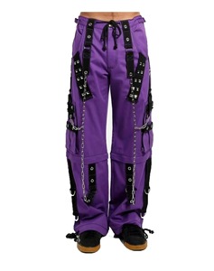 Pantalon Gothique Homme Unisexe Coupe Droite Détail Bretelles Mode Sombre Fabrication Personnalisée - Product Image 5