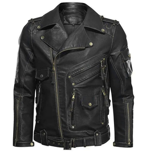 Vestes d'hiver imperméables en toile et cuir pour hommes, personnalisées avec votre propre logo et design, pour équipes, style streetwear urbain - Product Image 1