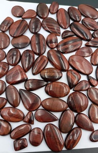 พลอยตาเสือสีแดงทรงคุชชั่นธรรมชาติสำหรับทำเครื่องประดับ |   ผู้จัดจำหน่ายขายส่งจำนวนมากสำหรับแหวนและจี้ - Product Image 4