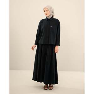 Jupe midi à taille haute à imprimé floral Edria, tissu tissé respirant, style décontracté chic ou sexy pour club, tailles XS à 5XL, 6XL disponibles - Product Image 5