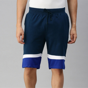 Pantalones Cortos de Playa para Hombre, de Color Sólido, con Raya Lateral, Cintura Elástica, Largo Medio, Casuales, de Algodón Tejido, Tipo Bermuda - Product Image 4