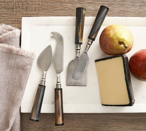 Stainless Steel Silverware <b>Cheese</b> <b>Set</b> with Long Reindeer Horns Design Metal Horn Handle High Quality <b>Cheese</b> Tools - Product Image 3