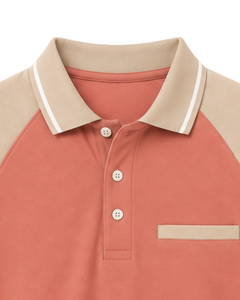 Camiseta Polo Personalizada para Hombre en Color Beige Coral, Ropa Deportiva Informal, Transpirable, Camiseta de Golf de Verano, Prenda Deportiva Premium - Product Image 6