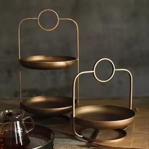 Expositor de Metal Profesional para Chocolate, Soporte de Dos Niveles para Repostería, para Mostrador de Postres en Restaurantes - Product Image 3