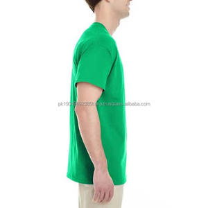 Camisetas Lisas de Manga Corta para Hombre, Talla Grande, Cuello Redondo, Color Sólido, 100% Algodón, Ropa Casual para Hombre - Product Image 4