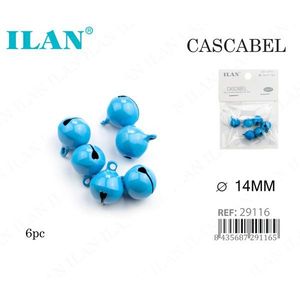 ILAN Cascabel Bell 14Mm 6Pc Per Perline Decorative - Product Image 1