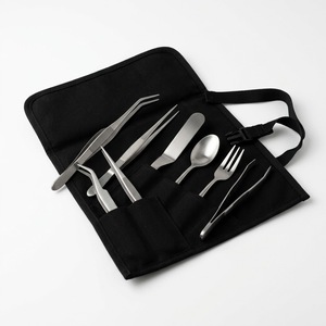 Professional Food Plating Stainless Steel <b>Utensil</b> <b>Set</b> 8-Piece with Carry Case Dishwasher Safe Plating Tools for Plating - Product Image 2