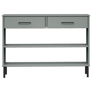 Console OSLO grigio in legno massello di pino con gambe in metallo eleganti mobili per la casa Console tavoli - Product Image 4