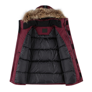 Veste d'hiver chaude pour homme, coupe-vent épais en coton, parka cargo avec capuche amovible, manteau doublé polaire - Product Image 4