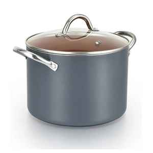 Grande marmite de cuisson professionnelle en acier inoxydable avec base à induction, marmite à soupe durable pour la maison - Product Image 5