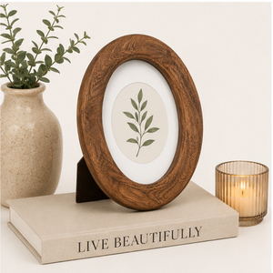 Wholesale Premium Oval Wooden Photo <b>Frame</b> <b>Vintage</b> Solid Wood Tabletop <b>Picture</b> <b>Frame</b> for Gallery & Home Decor Custom Bulk Supply - Product Image 2