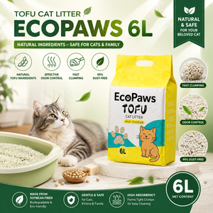 OEM Flushable Tofu <b>Cat</b> <b>Litter</b> | Low Dust & High Absorbency Private Label Supply - Product Image 1