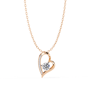Classic 14K <b>Solid</b> <b>Gold</b> IGI Certified Round Cut Set Lab Diamond Solitaire <b>Pendant</b> Necklace for Women Party Gift - Product Image 6