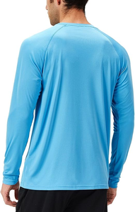 เสื้อว่ายน้ำผู้ชาย Lanyu ผ้าโพลีเอสเตอร์ UPF 50+ แห้งเร็ว ป้องกันรังสียูวี แขนยาว ระบายอากาศได้ดี ผ่านกระบวนการซักพิเศษ - Product Image 2
