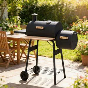 Griglia BBQ a Carbone Nera per Picnic in Giardino e Cucina all'Aperto - Product Image 4