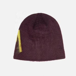 Custom Digital/Puff Print 100% Acrylic Street Style Beanie Sports <b>Winter</b> Jacquard Camo No Cuff Designer Skull <b>Cap</b> Y2K - Product Image 6