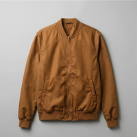 Vestes bomber pour hommes, nouvelle mode, vente en gros, logo personnalisé, col montant, streetwear d'hiver.