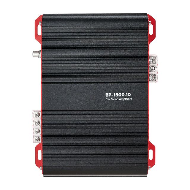 1 Channel Class D Car Audio Amplifier 1500W RMS MAX 12V Monoblock Remote Subwoofer Level Control Stable 1/2/4 Ohm Car Amplifier