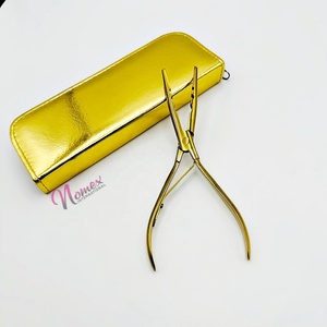 Pince performante multi-usages de qualité supérieure en pince d'extension de cheveux professionnelle de longue taille avec double ressort de rappel personnalisé - Product Image 4