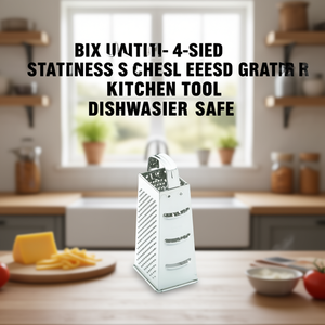 Grattugia per Formaggio Multifunzione a 4 Lati in Acciaio Inossidabile, Utensile da Cucina Lavabile in Lavastoviglie - Product Image 3