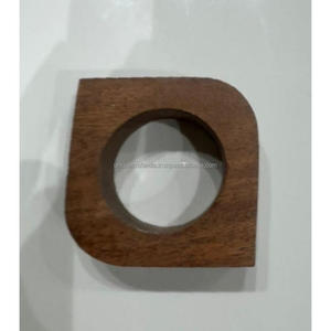 Anneaux de serviette en bois de forme personnalisée, écologiques |   Supports artisanaux d'inspiration aéronautique pour la décoration de fêtes et de dîners - Product Image 2