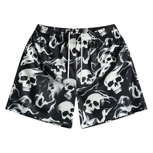 Mens Casual <b>Board</b> Shorts Front Print Lace Mesh 6Inch/9Inch Inseam 100% Polyester Eco-Friendly Quick Dry Breathable Fabric - Product Image 4